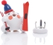 Räucherfigur - Räucherschneeball Weiß mit Ski und Bommelmütze - Ansicht für Räucherkerze