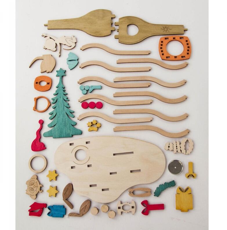 Bastelsatz Räucherofen Erdmännchen BxHxT 25x16x1cm