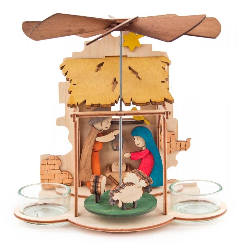 Wandpyramide Bastelsatz Wand-/Tischpyramide BxHxT 18x18x12 cm