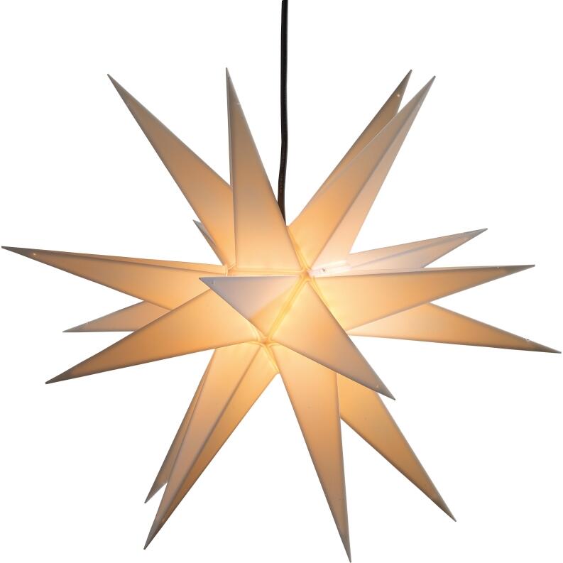 Adventsstern – eleganter, leuchtender Blickfang mit LED-Licht, weiß – ø 60 cm