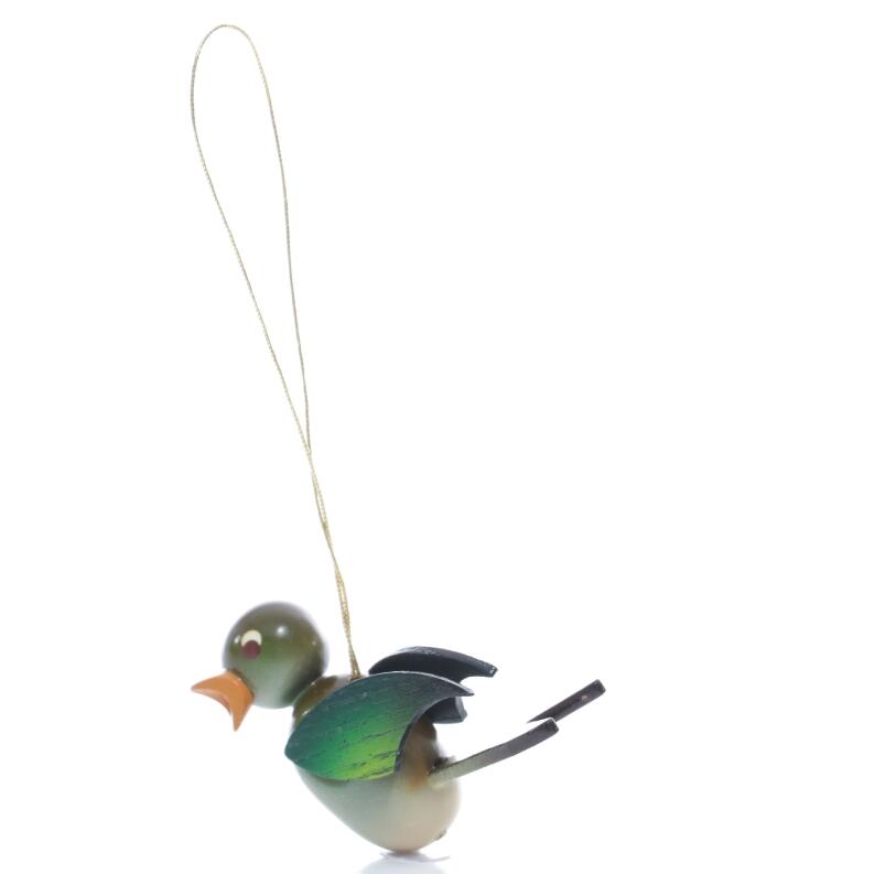 Strauchbehang – Singvogel Grünfink zum Aufhängen – HxBxT 4x2x6cm - Stauchbehang - Grünfink