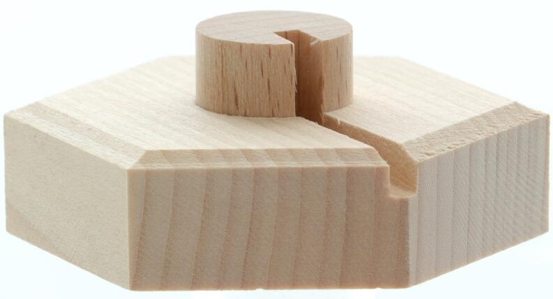 Baumschmuck - Zubehör Halter für el. Christbaumspitzen - Ansicht Vorne - Hergestellt im Erzgebirge