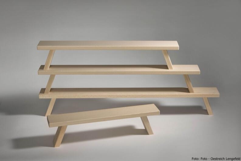 Schwibbogenerhöhung – Handgefertigte Unterstellbank aus Naturholz, vielseitig nutzbar als Blumenbank