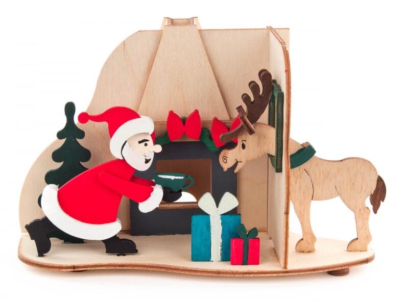 Bastelsatz Räucherhaus BxHxT 18x11x1cm