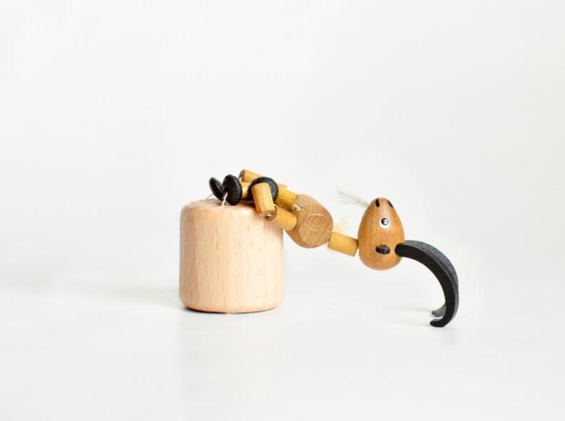 Wackelfigur – Tolles Holzspielzeug Steinbock – Höhe ca. 9,5 cm