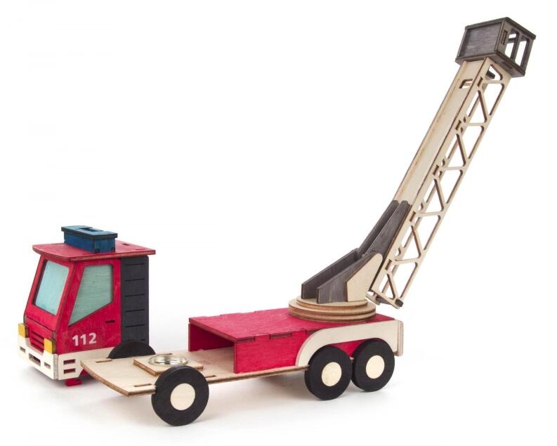 Bastelsatz Räucherhaus Feuerwehr 22x15x8cm