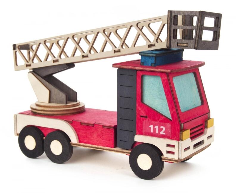 Bastelsatz Räucherhaus Feuerwehr 22x15x8cm