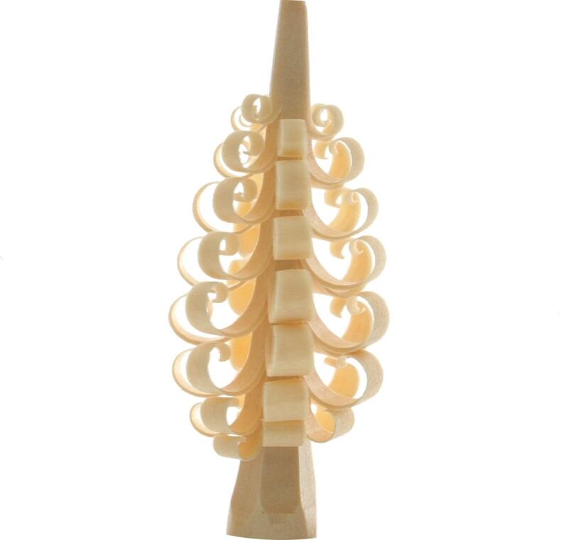 Christbaumschmuck - Spanbaum im ausgeborten Rahmen mit Punkten - Ansicht Detail - Ein zuckersüßer