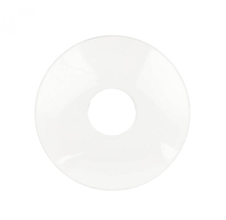 Ersatzteil – Lichtmanschette für Pyramiden, edles Glas mit Loch ø 1,5 cm, Weiß – øxH = 5 x 5 cm
