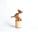 Holzspielzeug Wackelfigur Affe Höhe=8cm