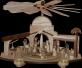 Pyramide – detailreiche orientalische Szenen mit Palast und Dromedaren, edel braun – BxHxT = 15 x 33