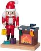 Nußknacker Weihnachtsmann mit rauchendem Kamin BxTxH= 17x10x21,5cm