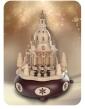 Spieldose - Dresdener Frauenkirche mit Kurrende naturbelassen - HxLxB 21x 13x 13 cm