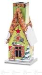 Räuchermann Räucherhaus Weihnachten aus Metall (Waldhütte Winter) Breite x Höhe x Tiefe 5 cmx11 cmx4,5 cm