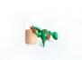 Holzspielzeug Wackelfigur Dinosaurier grün Höhe=9cm
