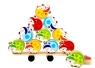 Balancespiel – tolle farbenfrohe Käferchen mit wackeligem Holzbrett – BxHxT 26 x 22 x 4,5 cm