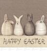 Servietten Happy Easter Bunnies (20)  BxH 330 x 330 mm