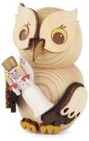 Miniaturfigur Mini-Eule mit Engel BxHxT 5x8x6cm